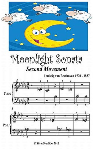 Read Moonlight Sonata Second Movement Beginner Tots Piano Sheet Music - Ludwig van Beethoven | ePub