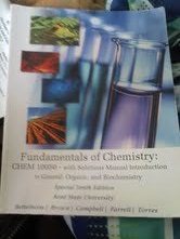 Download Fundamentals of Chemistry CHEM 10050 - with Solutions Manual Introduction to General, Organic and Biochemistry - Frederick A. Bettelheim file in PDF