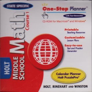 Full Download Holt Middle School Math, Course 1, One Stop Planner with Test Generator for Mac/PC - Rinehart and Winston Holt | PDF