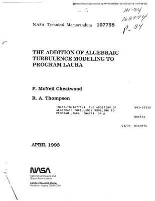 Download The Addition of Algebraic Turbulence Modeling to Program Laura - National Aeronautics and Space Administration file in ePub