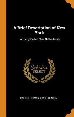 Full Download A Brief Description of New York: Formerly Called New Netherlands - Gabriel Furman file in ePub