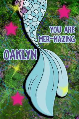 Download You Are Mer-Mazing Oaklyn: Wide Ruled Composition Book Diary Lined Journal Green with Mermaid Tail - Lacy Shwimmer file in PDF