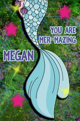 Download You Are Mer-Mazing Megan: Wide Ruled Composition Book Diary Lined Journal Green with Mermaid Tail - Lacy Shwimmer file in PDF