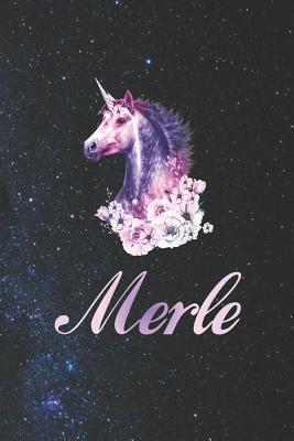 Read Online Merle: First Name Personalized Unicorn Customized Names Gift Birthday Girl Notebook Journal -  | ePub