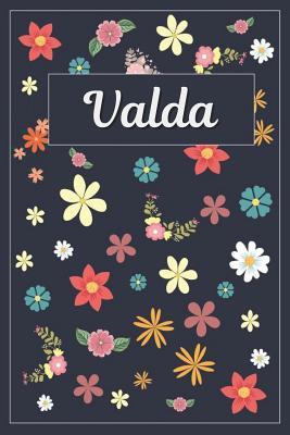 Read Valda: Lined Writing Notebook with Personalized Name 120 Pages 6x9 Flowers -  file in PDF