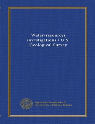 Read Water-resources investigations / U.S. Geological Survey - . Unknown file in ePub