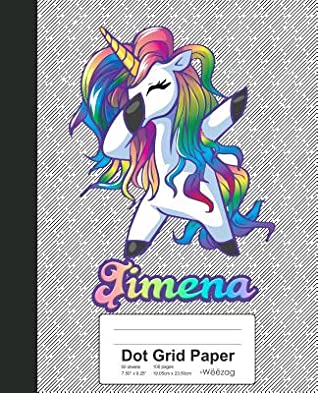 Download Dot Grid Paper: JIMENA Unicorn Rainbow Notebook -  | PDF
